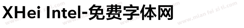 XHei Intel字体转换